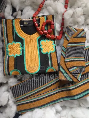 Danshiki Aso Oke Ofi Kids Boy Birthday Attire