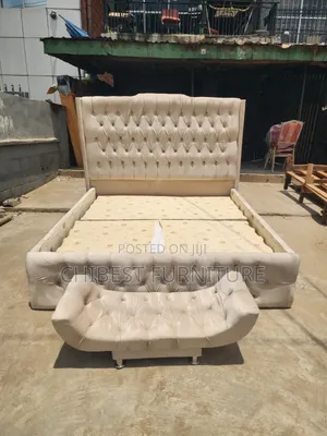 Brand New 6by6 Cream Coloured Bed