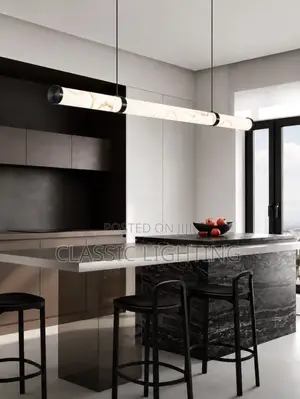 Italian Minimalist Pendant Lights Imitation Marble Lampshade LED Light