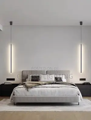Modern LED Long Pendant Lights for Dining Room Bedroom Bedside Light