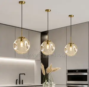 Nordic Glass Pendant Light Glass Hanging Lamp Dining Room Chandelier