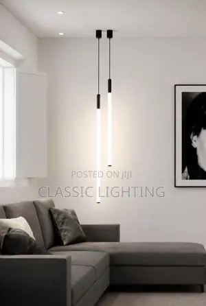 Modern Minimalist Long Pendant Light LED Bedroom Bedside Lamp