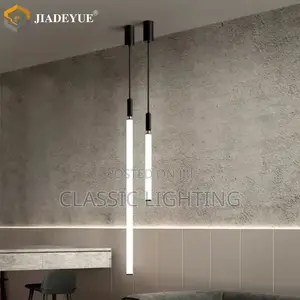 Modern Minimalist Long Pendant Light LED Bedroom Bedside Lamp