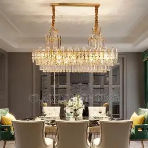 Crystal Ceiling Chandeliers Hanging Lamps LED Luxury Light Fixture