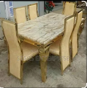 6 Seater Classic Marble Dining