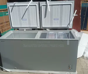 500L Hisense Double Door Freezer Silver Colour