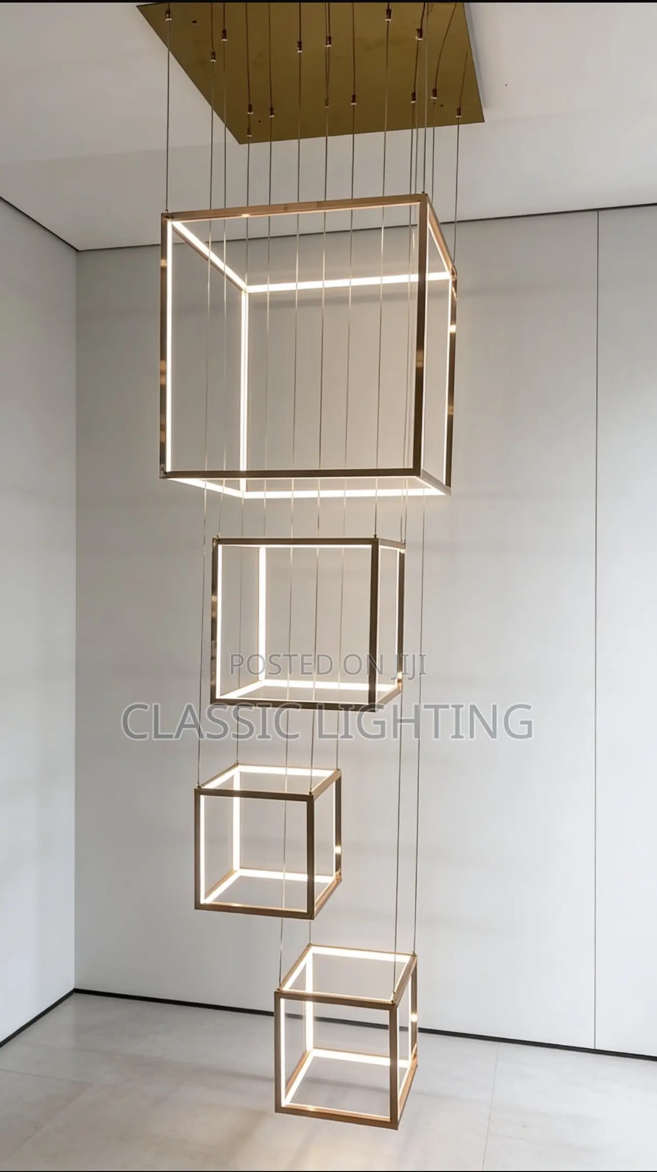 Cube Modern LED Lights Living Dining Room Chandeliers Home Decor