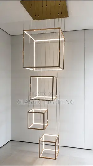 Cube Modern LED Lights Living Dining Room Chandeliers Home Decor