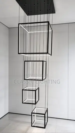 Cube Modern LED Lights Living Dining Room Chandeliers Home Decor