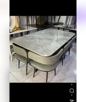 6 Seater Timeless Marble Dining