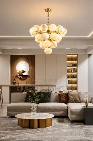 Modern Simple Marble Living Room Chandelier Dining Room Bedroom Light