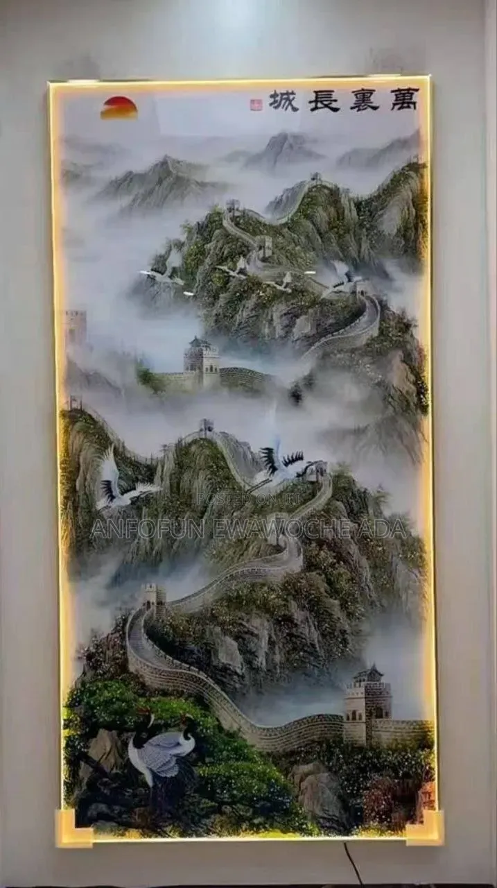Light Crystal Stone Quality Acrylic Frame – 160cm × 85cm