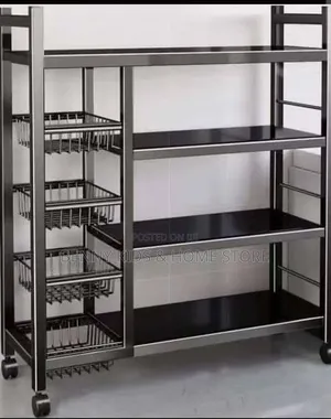 Multi-Purpose Mobile Kitchen Storage Rack / Dish Organizer