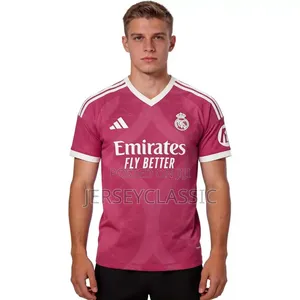 Real Madrid Pink Third Jersey – Stylish Football Shirt