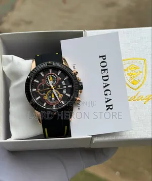 Luxury Poedager Active Chronograph Rubber