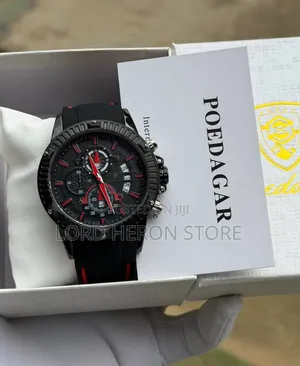 Luxury Poedager Active Chronograph Rubber