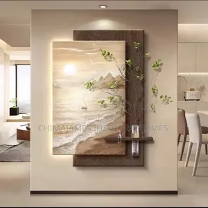 Wave Porch Decorative Painting Living Room Entry With Light Advanced