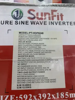 6.2 Kva /48v/Sunfit /Solar Lnverter