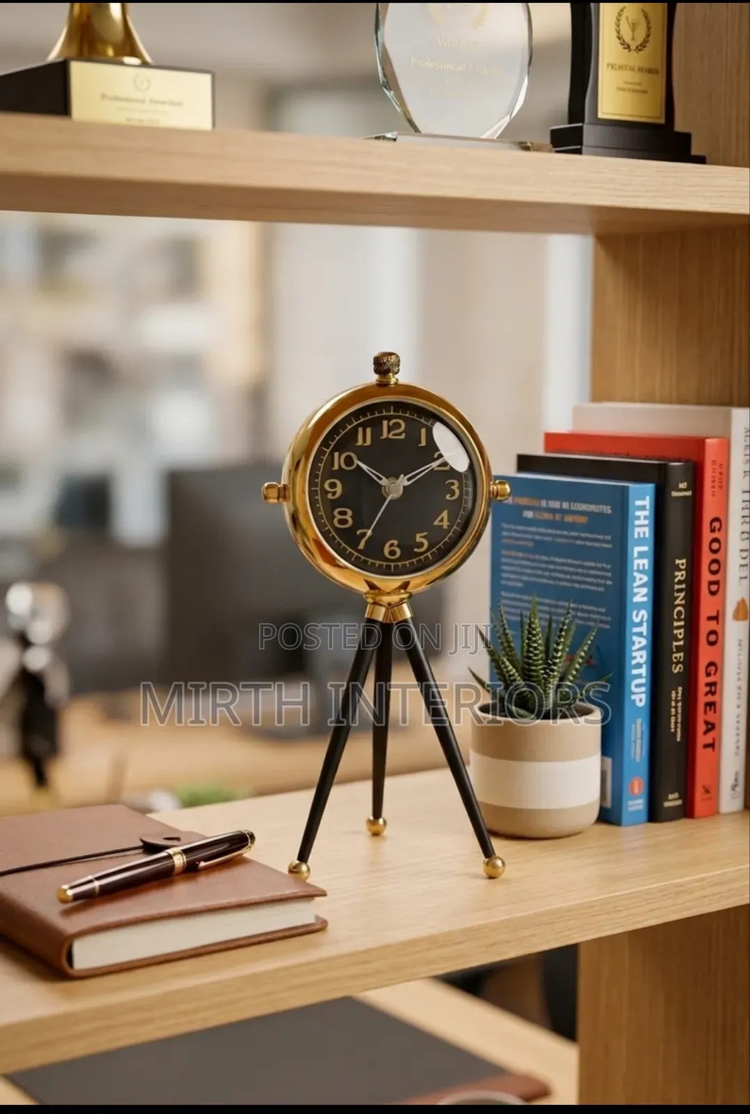 Tripod Table Clock