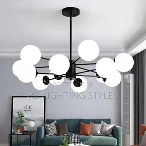 Frosted Glass Lamp Shade Round Pendant Light for Bedroom Living Room