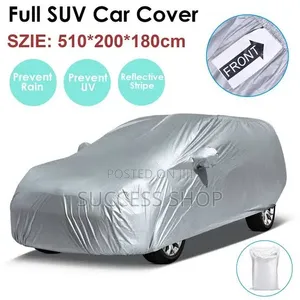 Premium Double Layer Car Cover 100% Waterproof, All Weather + Zipper