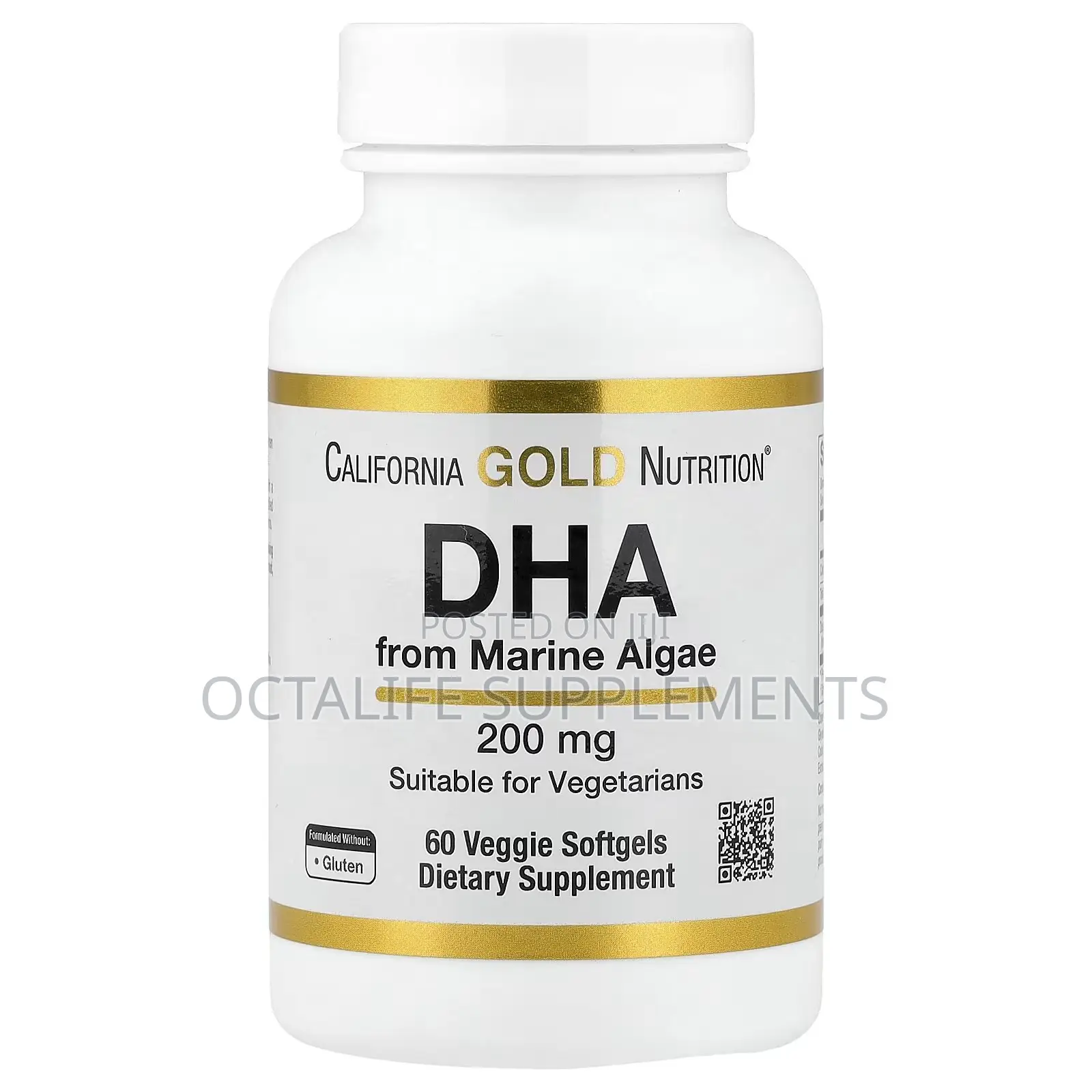 DHA From Marine Algae, 200 Mg, 60 Veggie Softgels