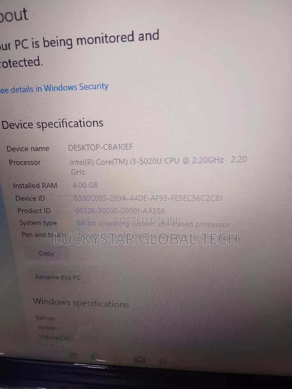Laptop Asus 4GB Intel Core i3 HDD 320GB