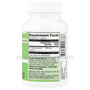 Vitacost, DLPA, 500 Mg, 60 Capsules