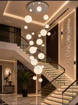 Luxury High Ceiling Adjustable Staircase Dropping Chandelier