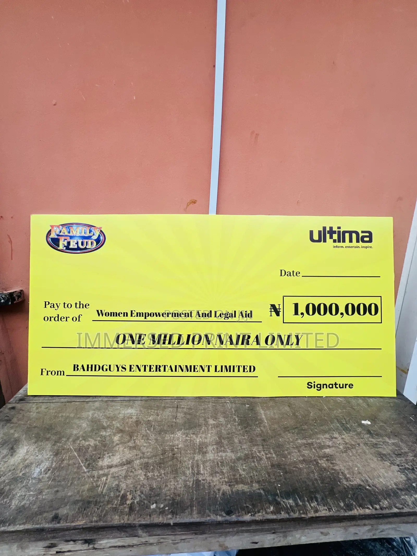 Branded Dummy Cheque in 2 Hours
