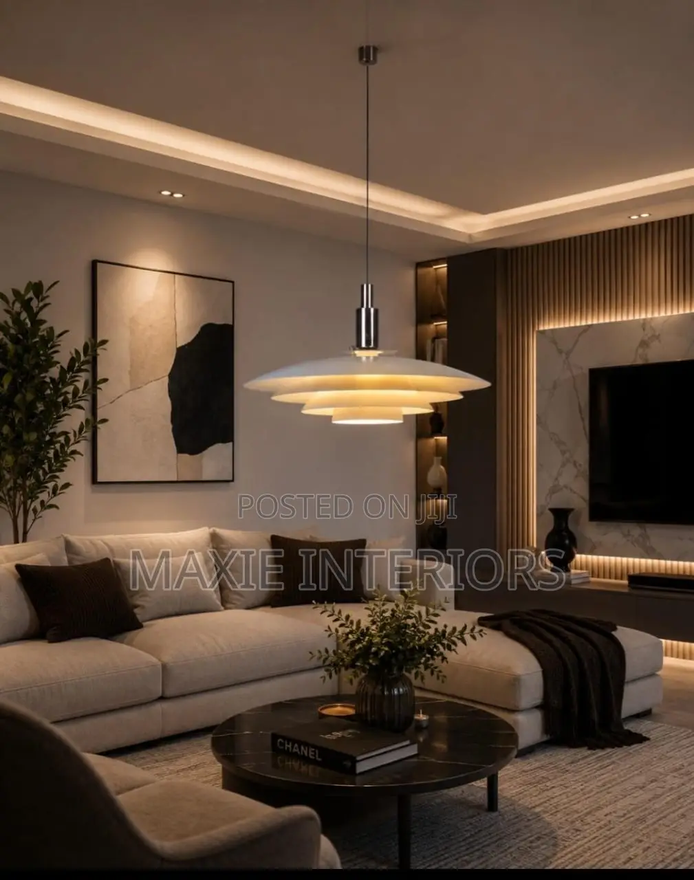 Modern Minimalist Single Dropping Pendant Light