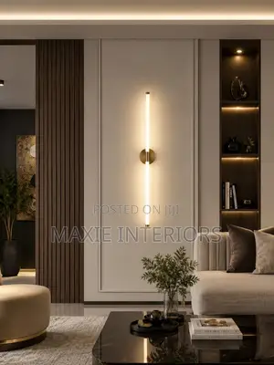 Modern White Long Strip LED Wall Lamp for Living Room, Bedside Lights