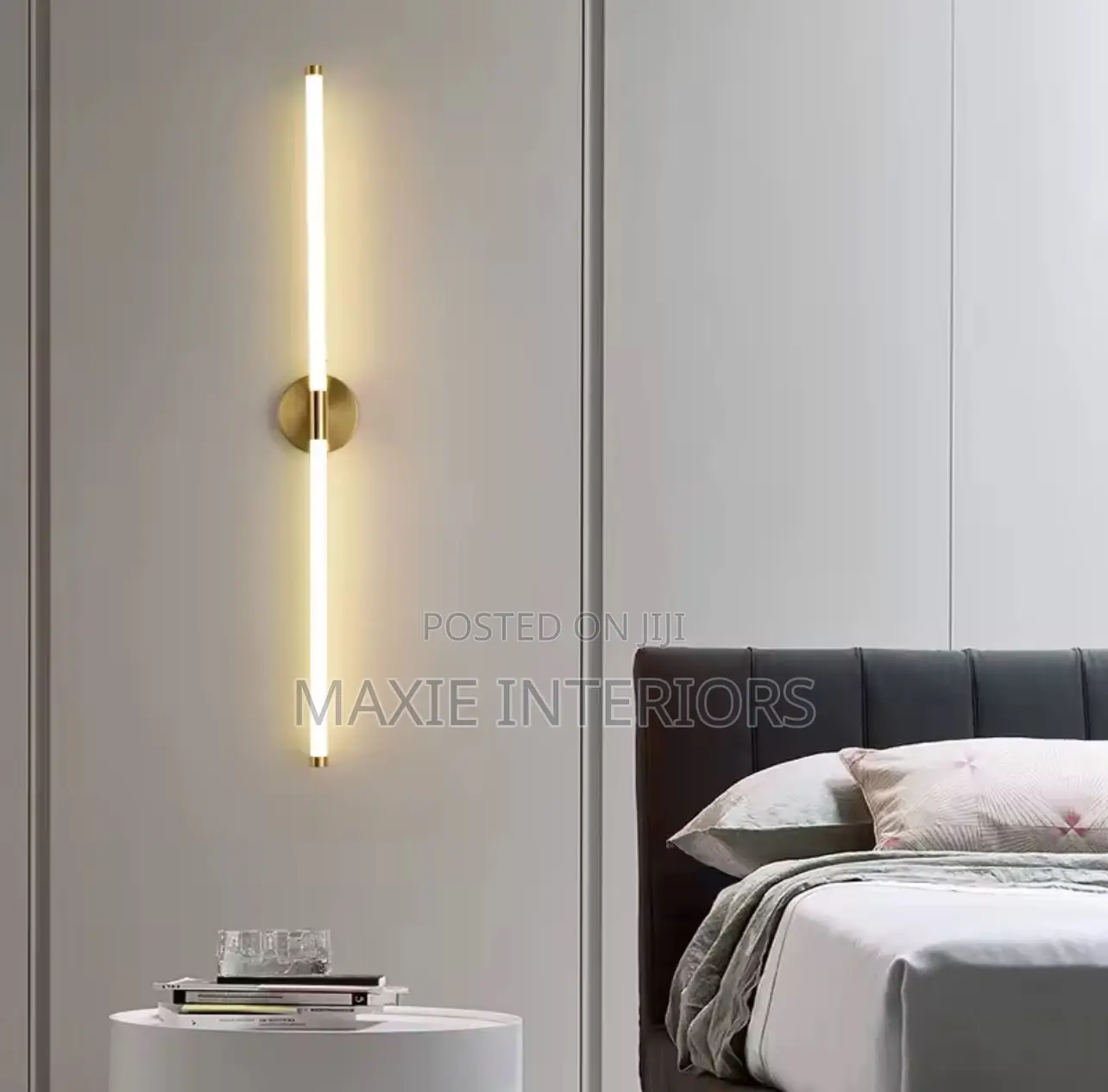 Modern White Long Strip LED Wall Lamp for Living Room, Bedside Lights
