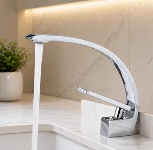 High-Arc Kitchen Bathroom Mixer Faucet