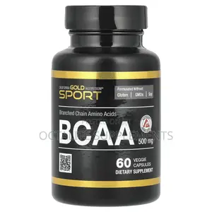 BCAA, AjiPure Branched Chain Amino Acids 500 Mg, 60 Veggie Capsules
