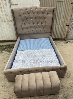 4 and Half by 6 Standard Bedframe With an Ottoman