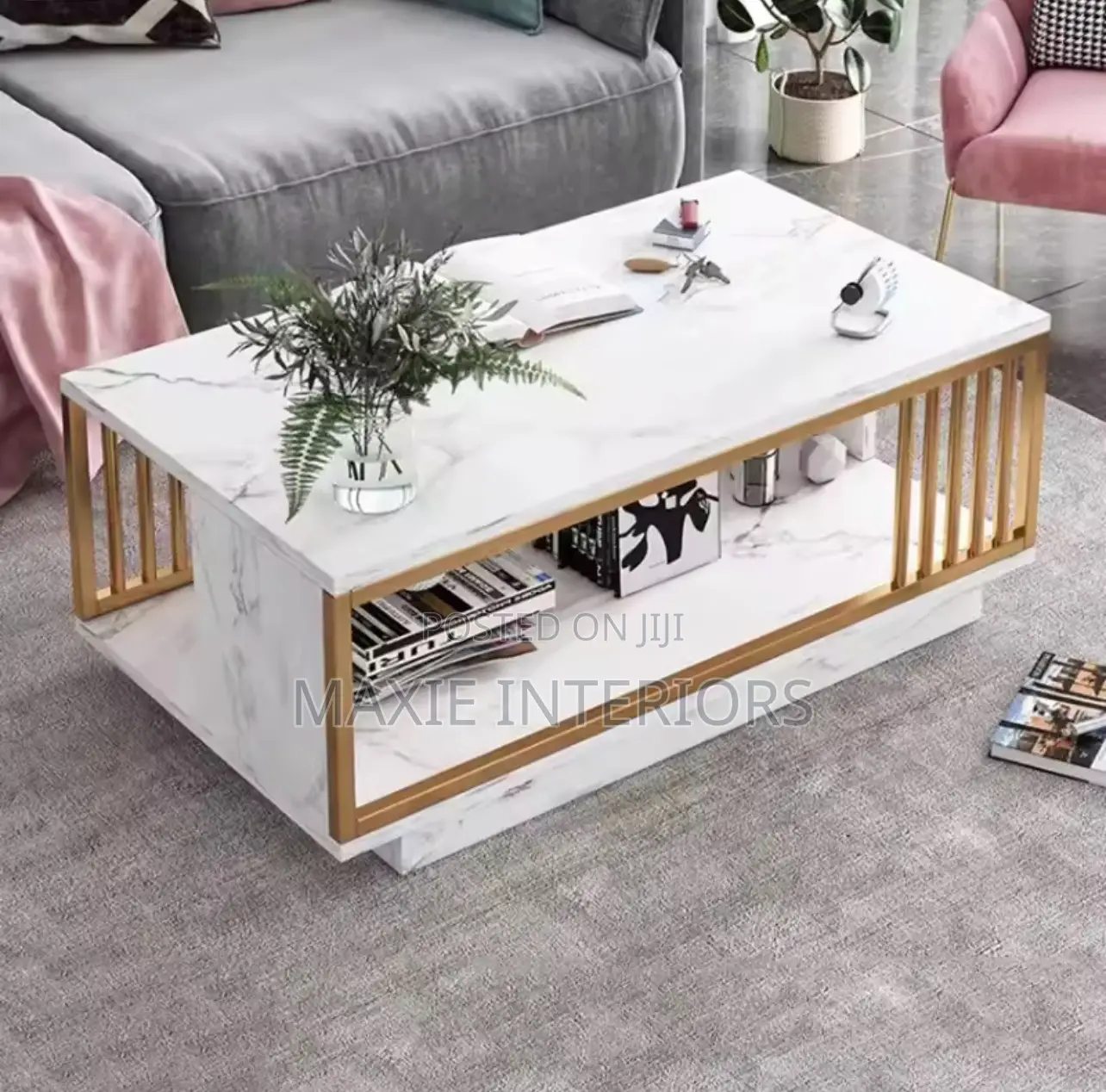 Modern Living Room High-End Double-Layer Coffee Table