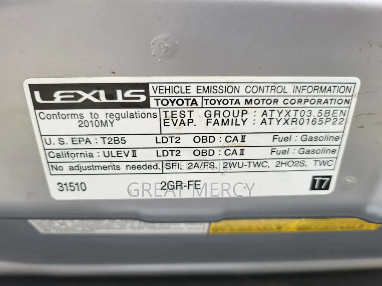 Lexus RX 2010 Silver