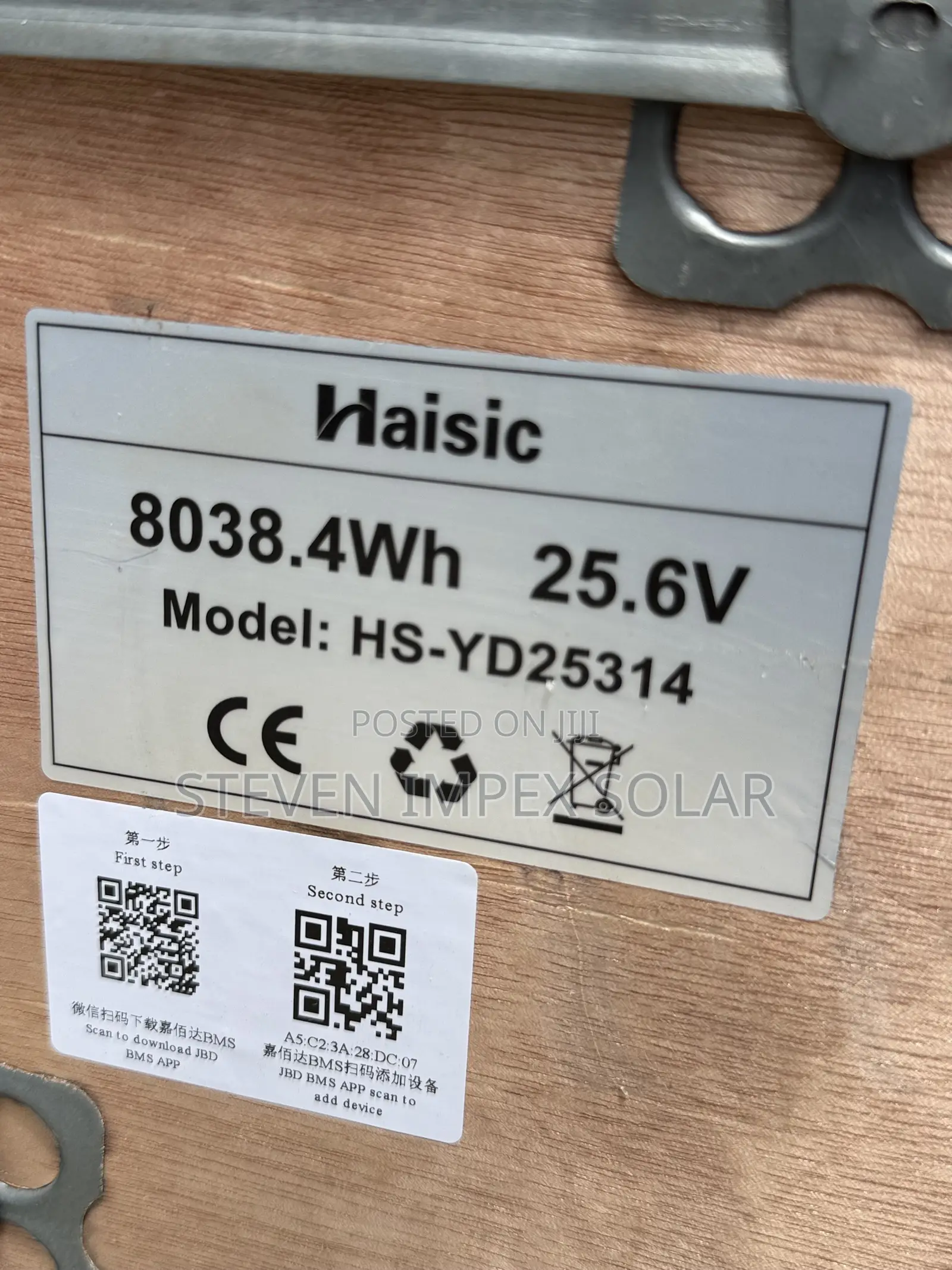 Hasisc Lithium Solar Battery 8kwh 24v