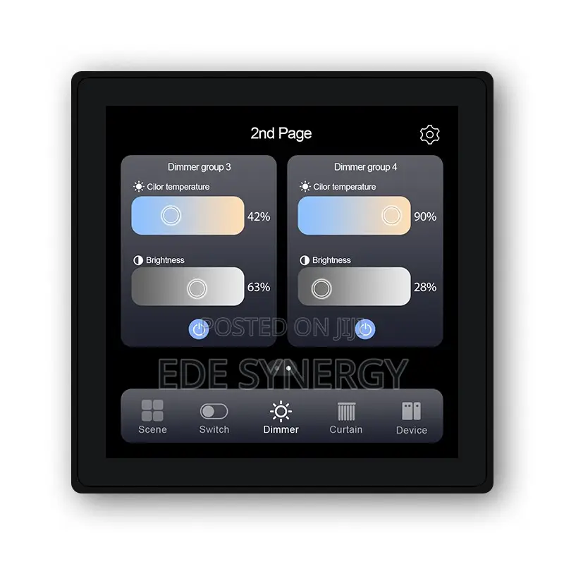 Zigbee 4"inch Smart Screen Switch Panel Smart Home Panel Tuya Wall Swi
