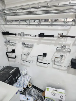 Toilet Tissue Paper Holders, Wire Basket Soap Dishes, Towel Bars/Rails