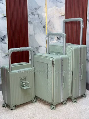 Sage Green Luxury Luggage × 3