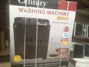 Century Washing Machine 7.5kg Black