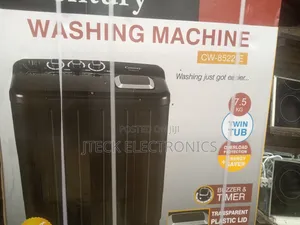 Century Washing Machine 7.5kg Black