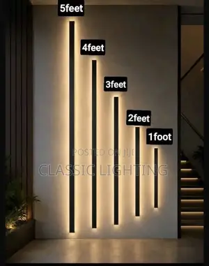 Modern Waterproof Outdoor Long Strip LED Wall Lamp IP65 Aluminum Light