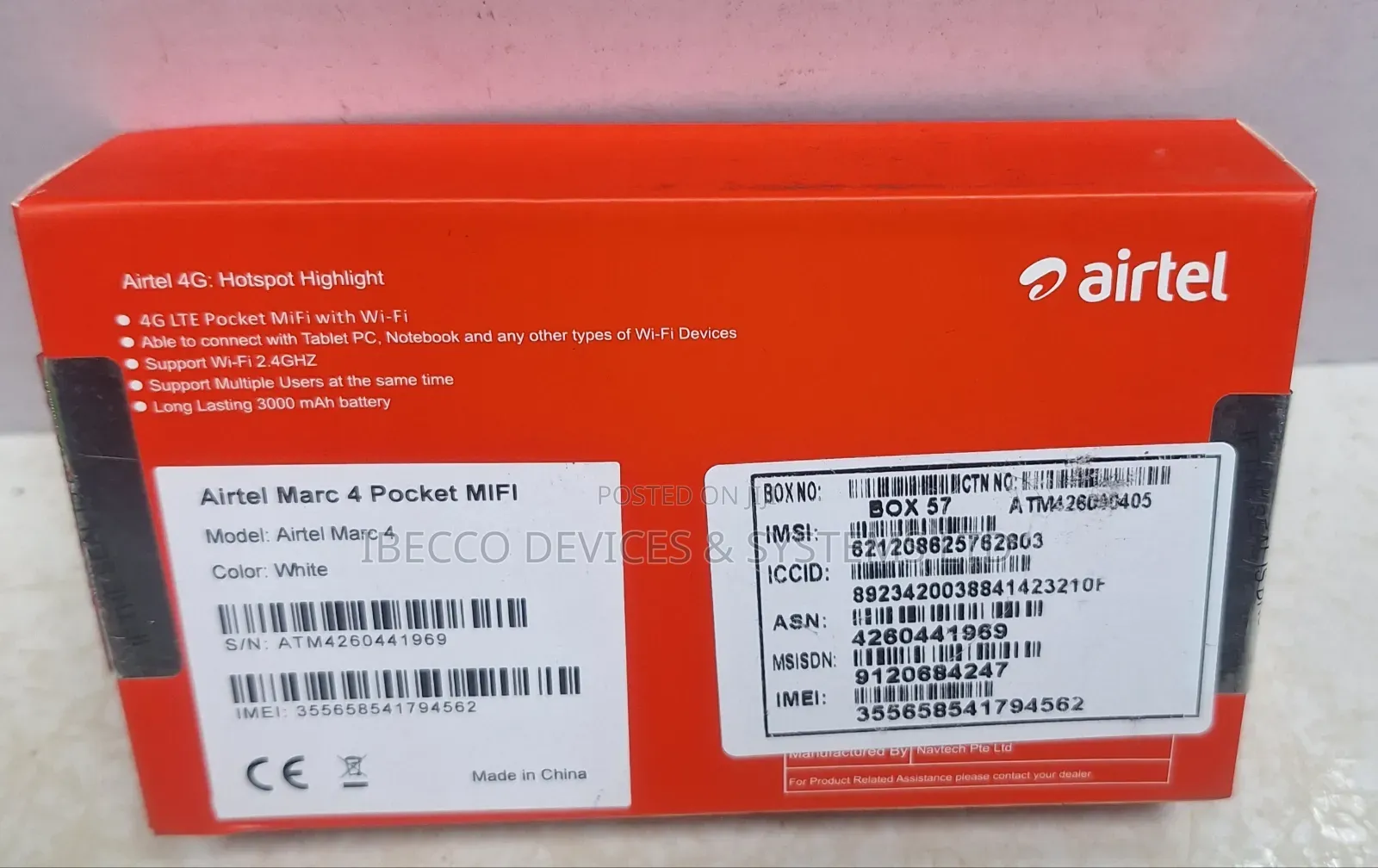 Airtel 4G Pocket Wifi