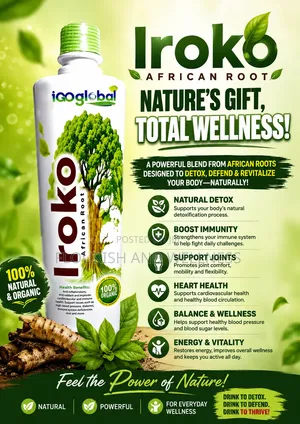 Iroko African Wellness Bottle