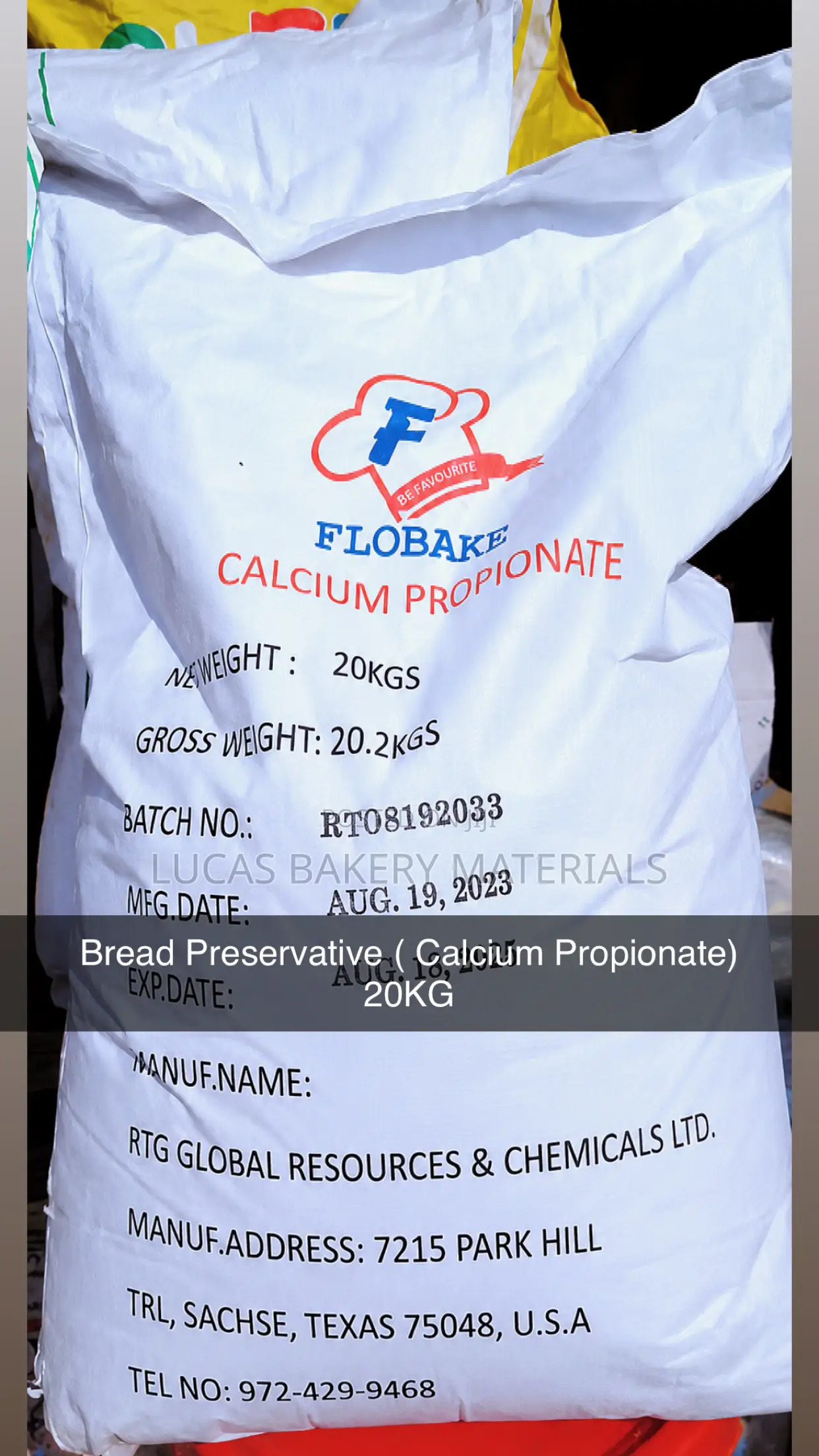 Bread Preservative: Calcium Propionate