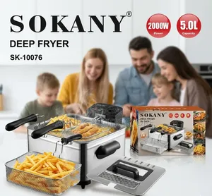 Sokany SK-10076 5L 2000W Electric Deep Fryer 3 Baskets