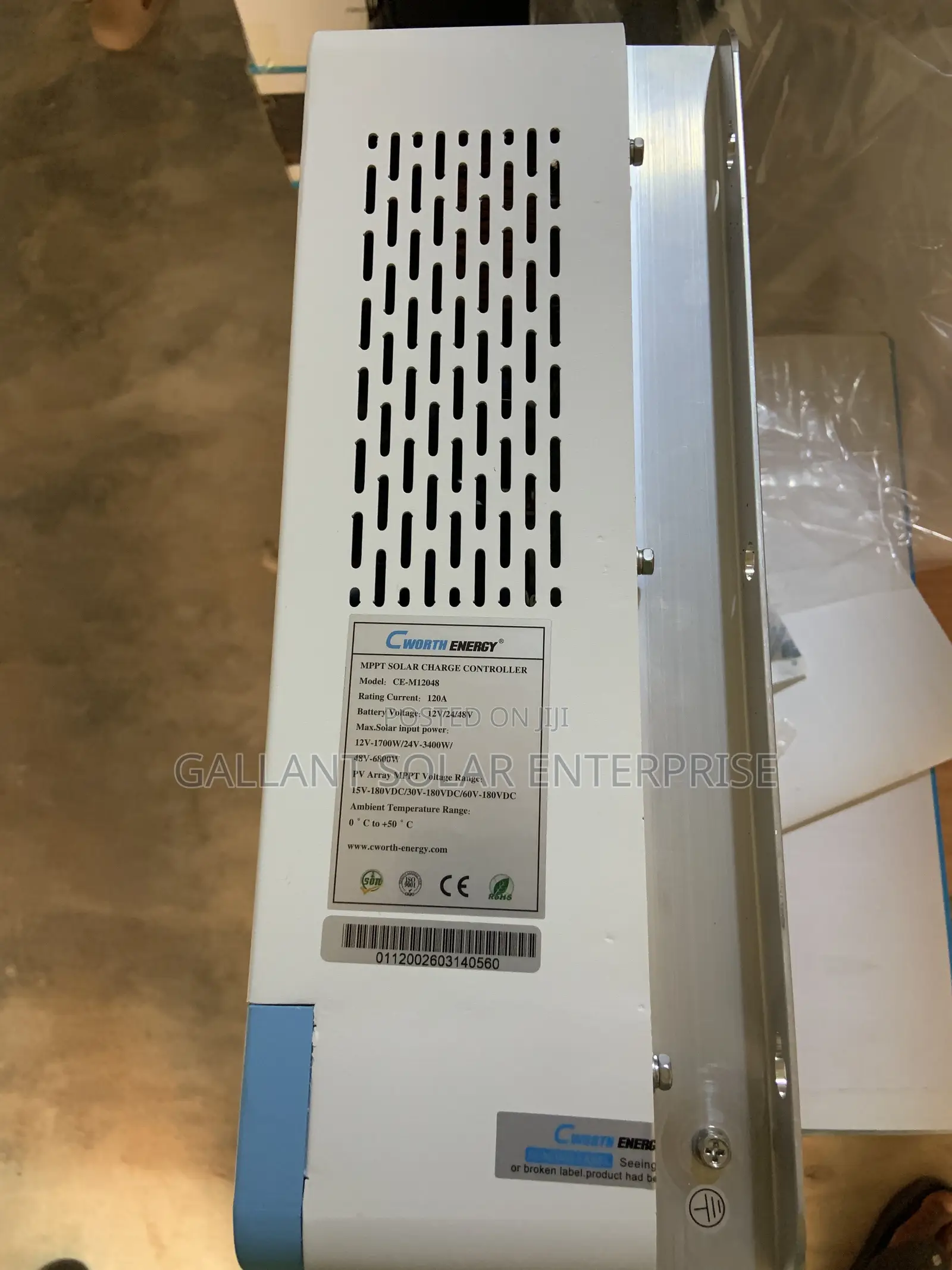 Cworth Energy Solar Charge Controller 120Ah
